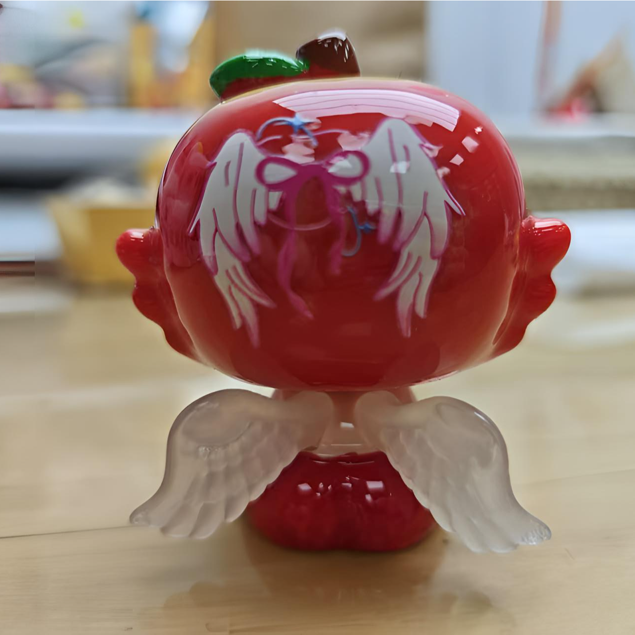 新款 定制渐变 苹果天使！！！！  创意配件 可爱 热销