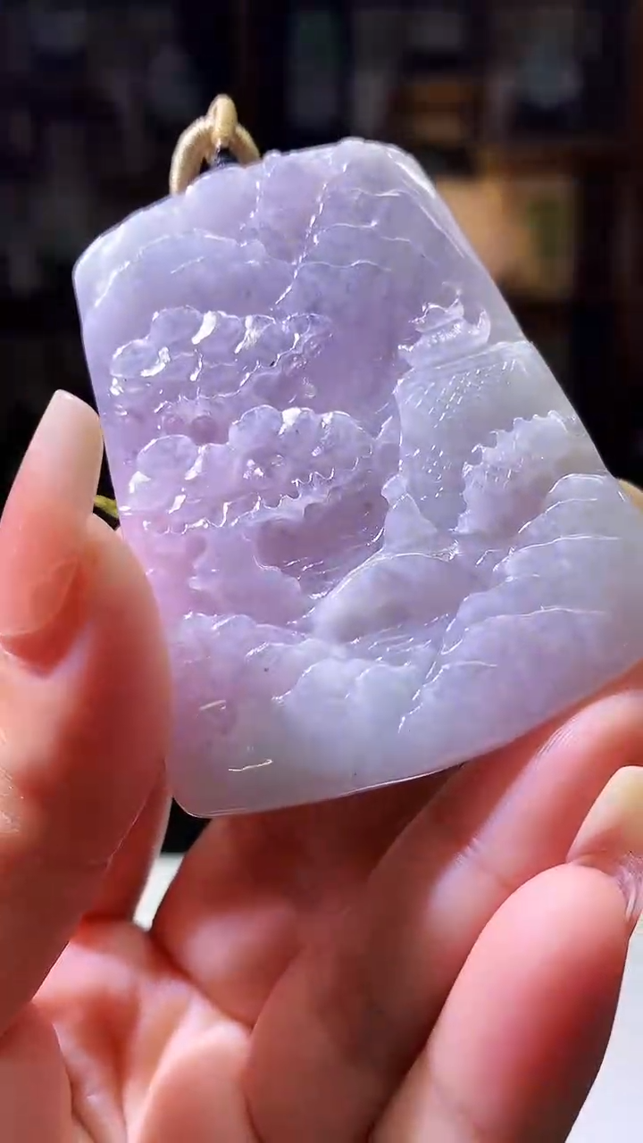 【闪购商品】定制翡翠未镶嵌1086xx-毛货挂件22