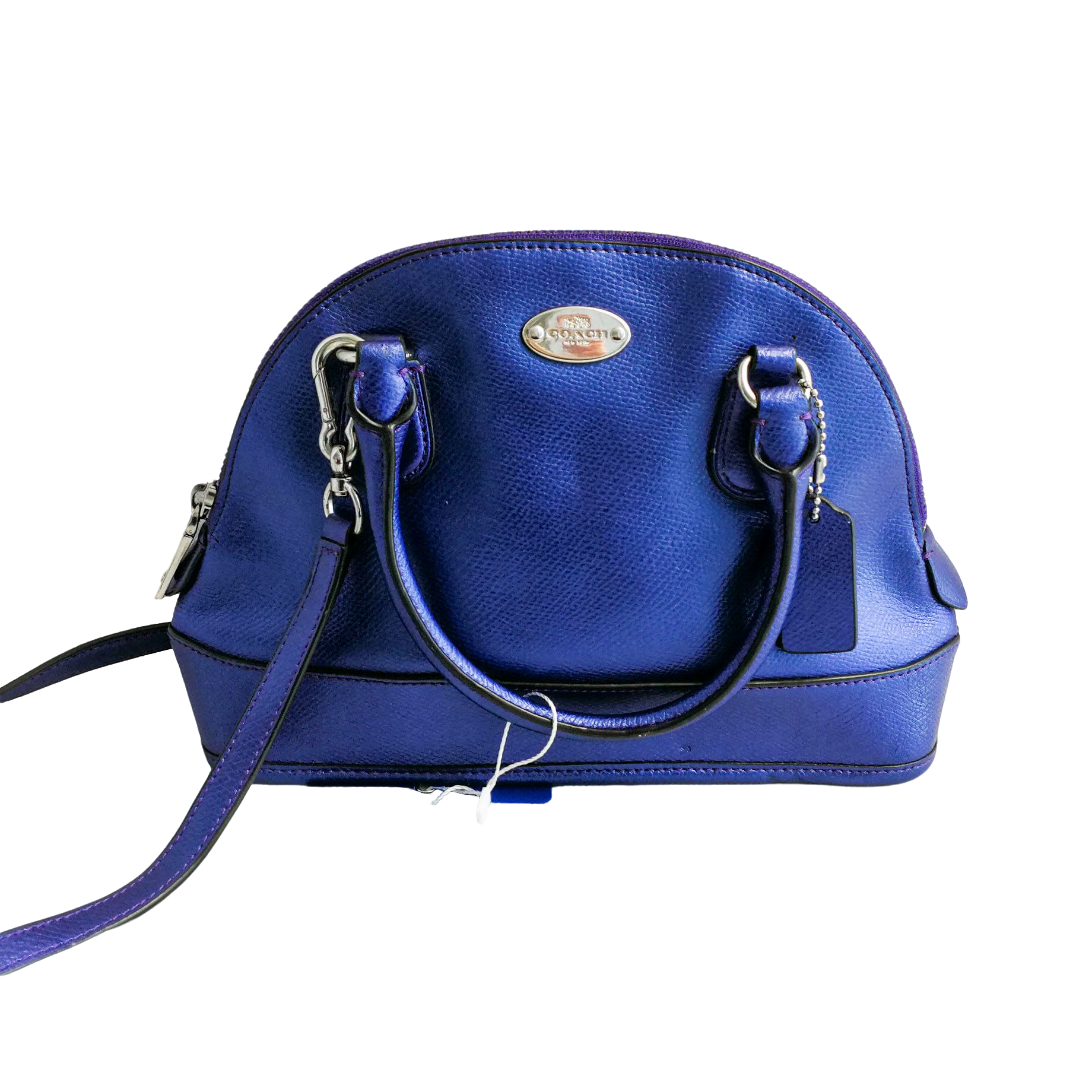 95新 COACH/蔻驰 coach  蓝色贝壳包 a121978