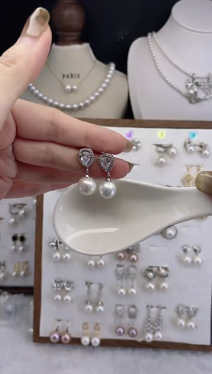 合金耳饰淡水珍珠121圆珠默认微瑕