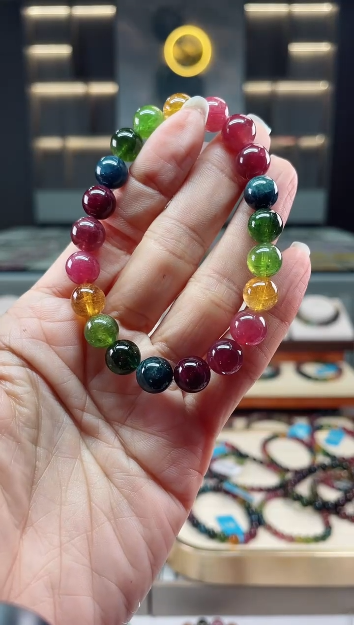 【闪购商品】碧玺单圈手串未镶嵌（多样性发一条）Q