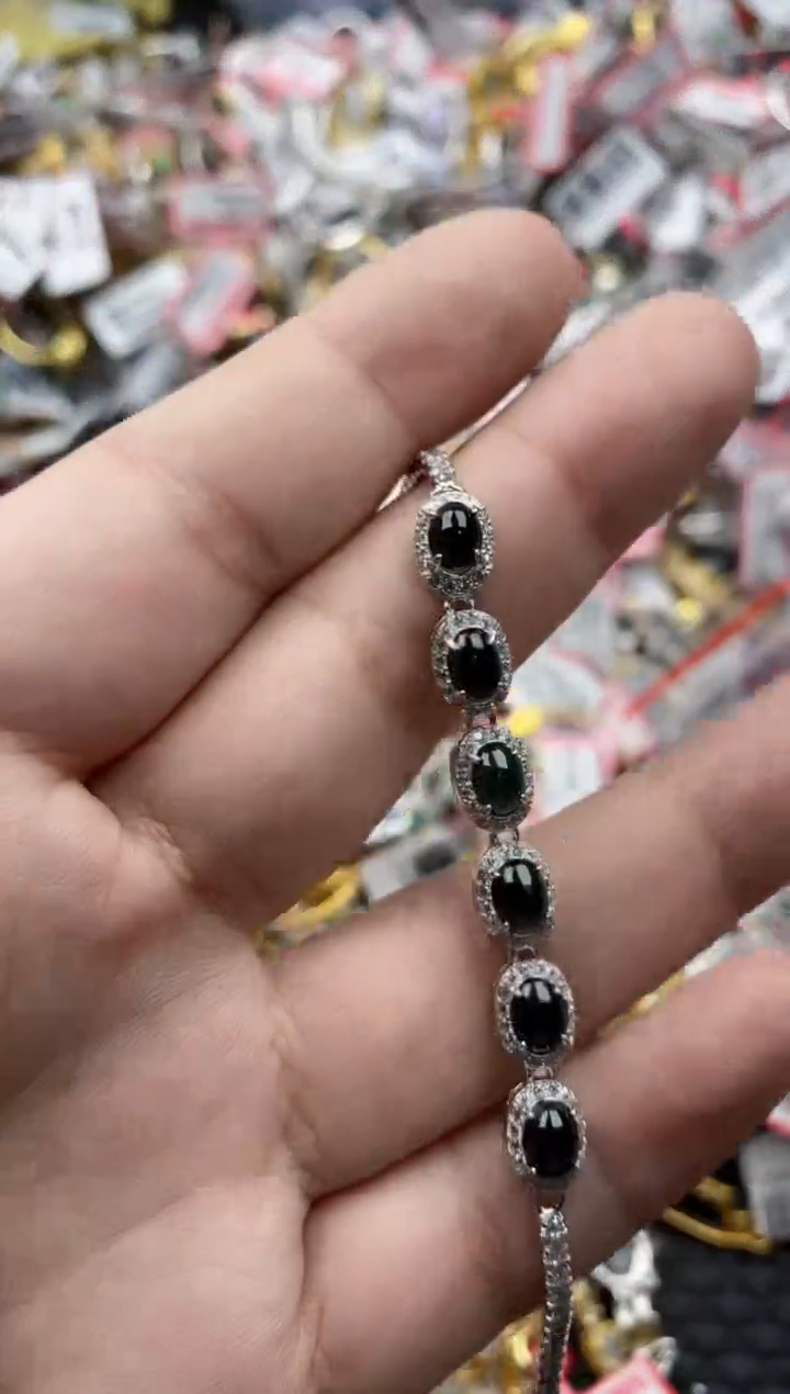 【闪购商品】翡翠戒指银S925镶嵌222222---6