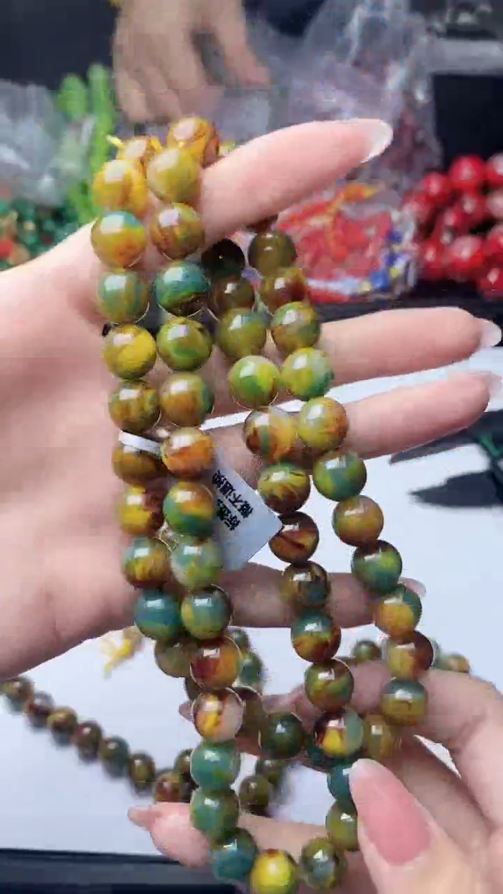 未镶嵌琥珀手链44   k10多圈