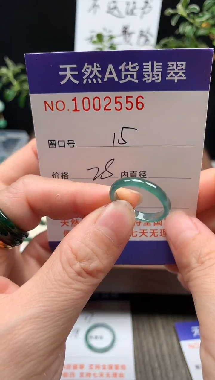 未镶嵌戒指翡翠15#