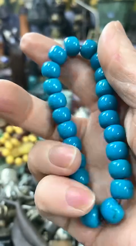 【闪购商品】一物一拍编号蓝石串