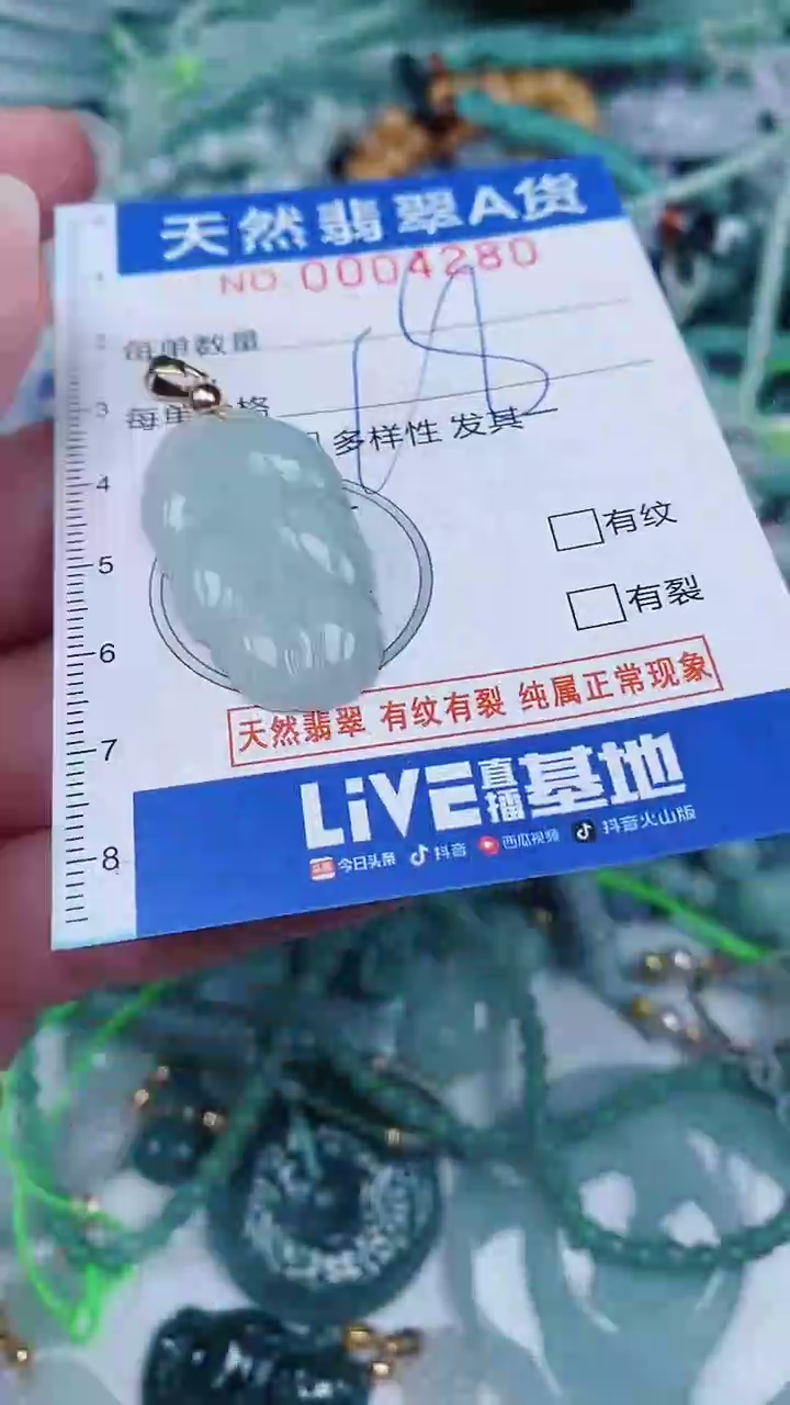 翡翠未镶嵌颈饰00004280