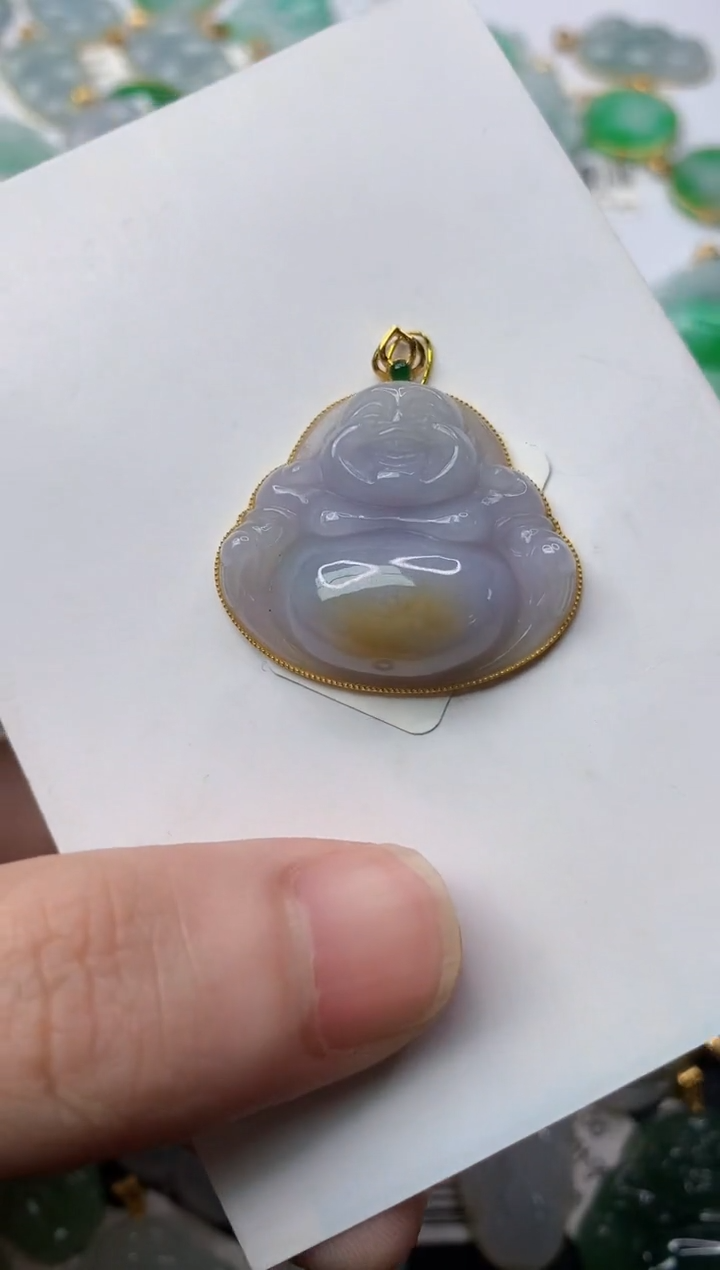 【闪购商品】翡翠颈饰18K金镶嵌6..........