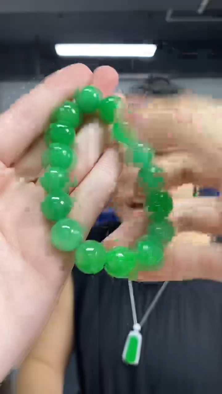 未镶嵌手链翡翠多样性发其一颜色微差