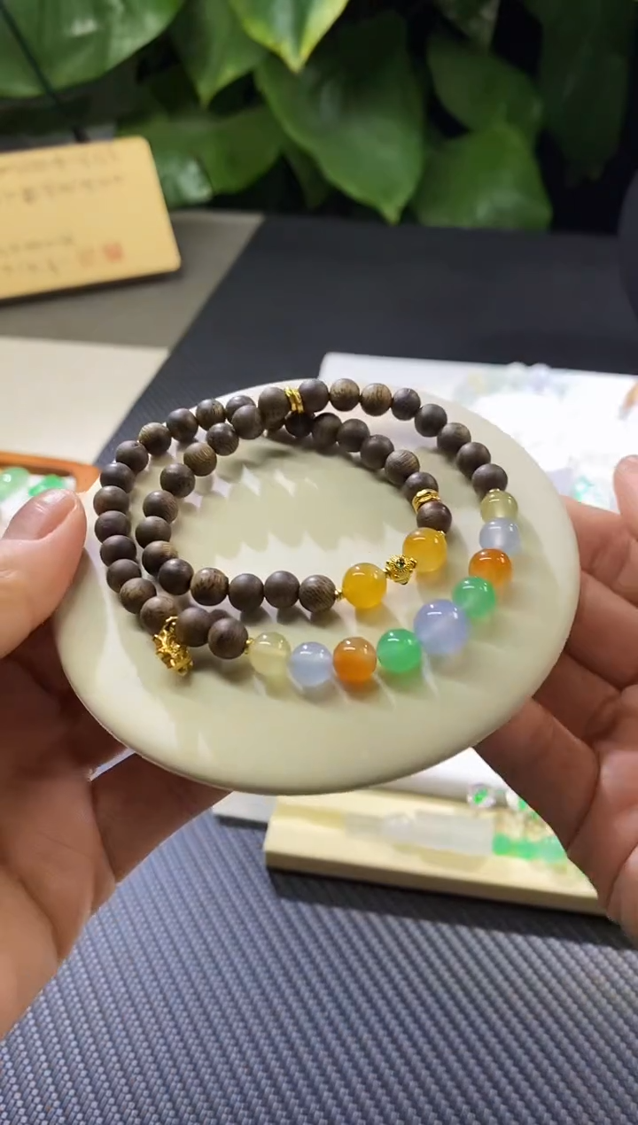 【闪购商品】翡翠未镶嵌挂件两圈（尾款）