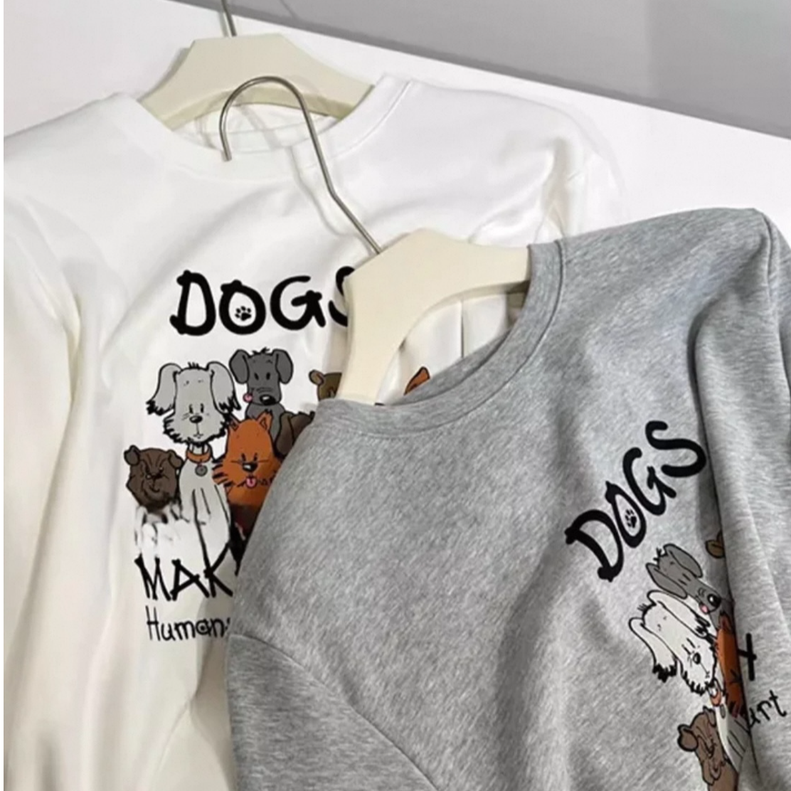 ARRLMORRE品牌【萌宠家族】高品质液氨棉卡通印花短袖