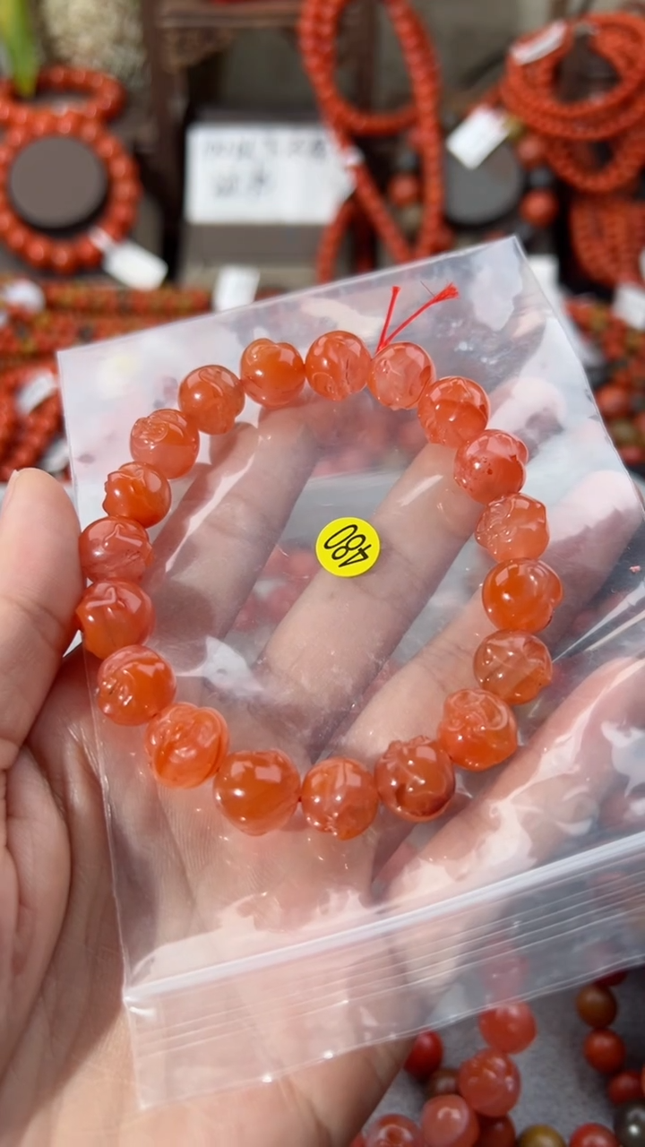 【闪购商品】南红玛瑙手串未镶嵌11