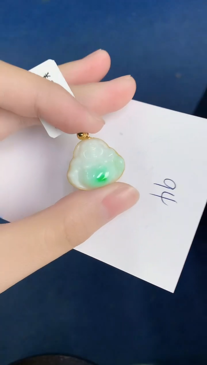 【闪购商品】翡翠颈饰18K金镶嵌000000000