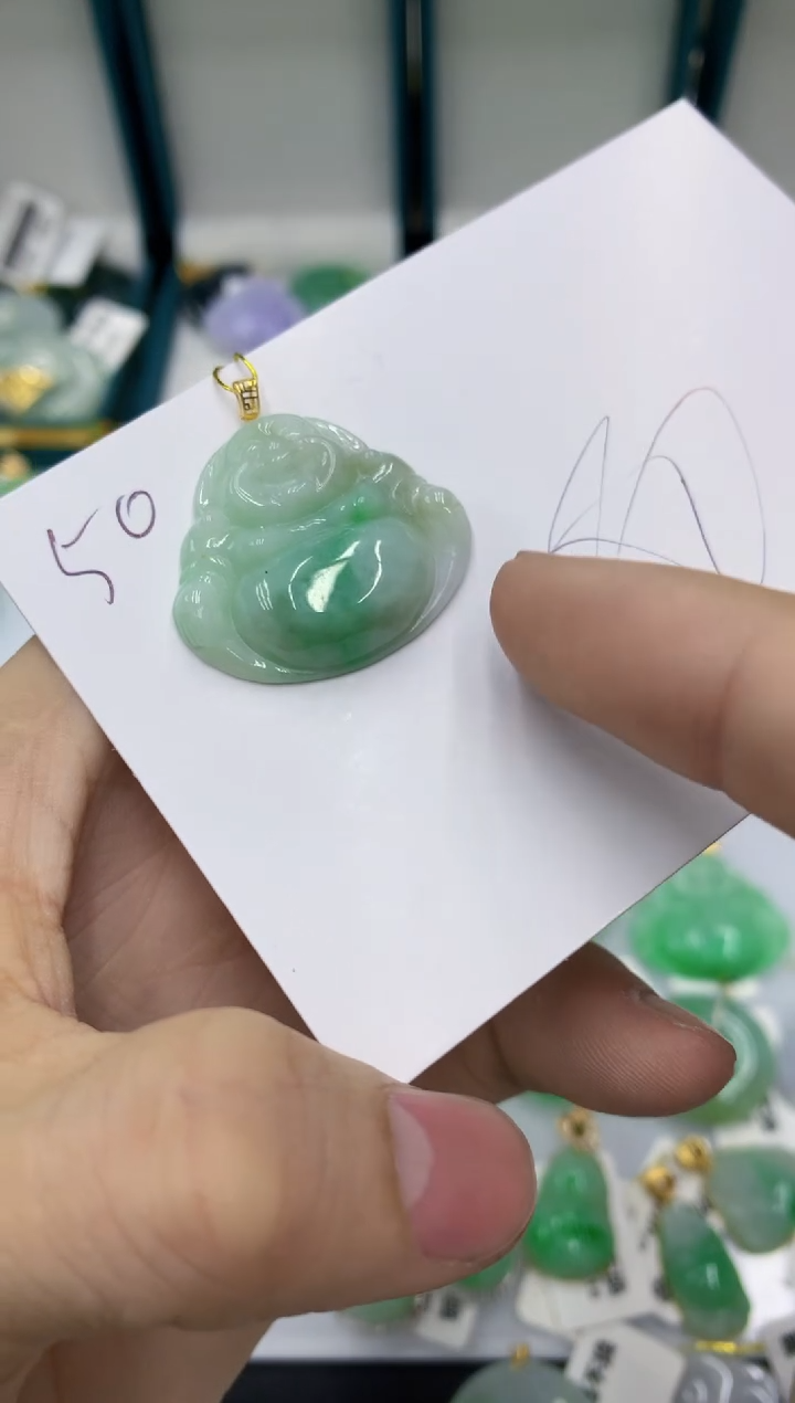 【闪购商品】翡翠颈饰18K金镶嵌11111111111