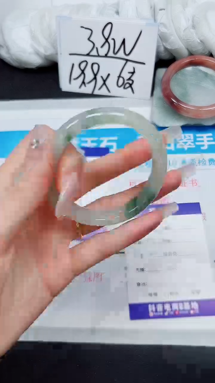 【闪购商品】石英质玉手镯未镶嵌A308-52`53`