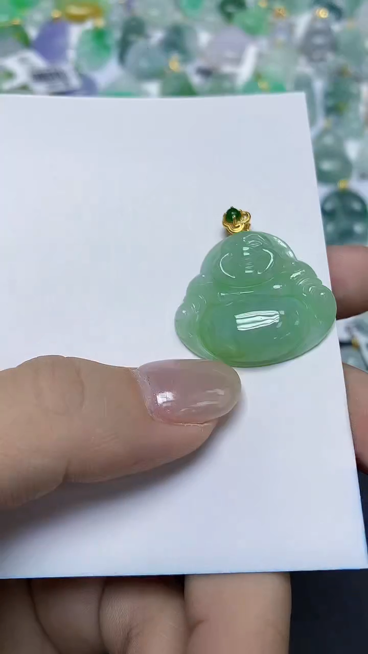 翡翠未镶嵌颈饰天然缅甸翡翠A货