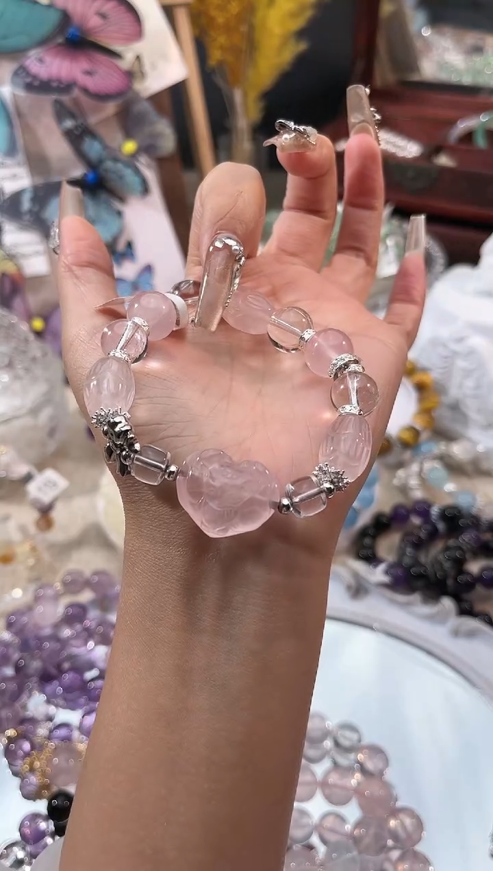 【闪购商品】水晶手链未镶嵌多样性发货颜色微差发其一 