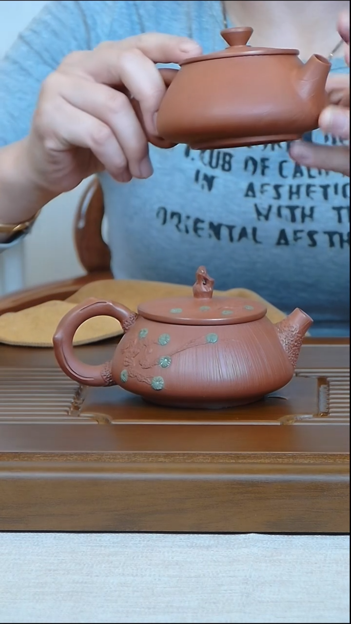 16复烧松针根艺壶/纯手工制作