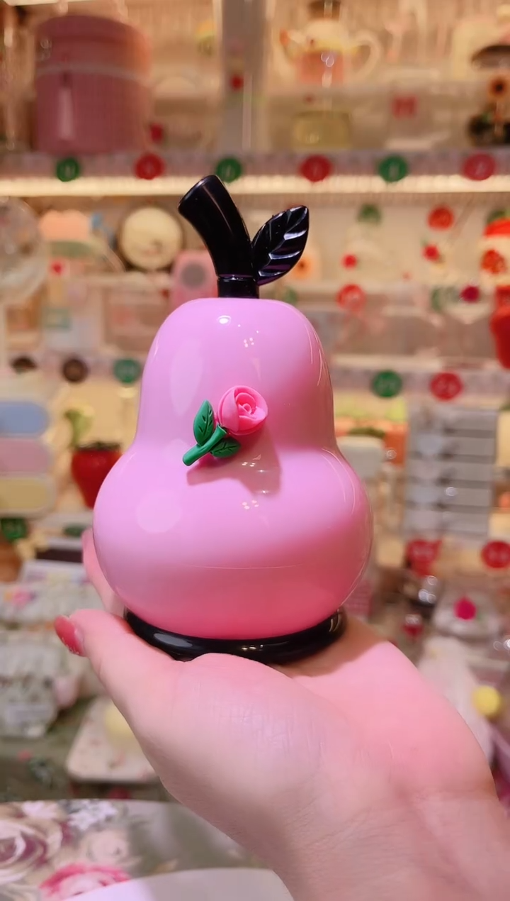 粉色鸭梨牙签罐——手工制作品质好！