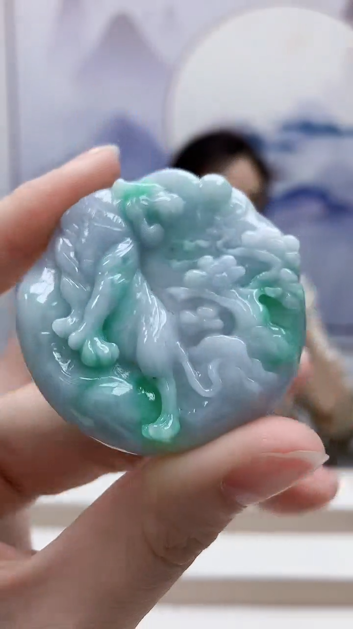 未镶嵌定制翡翠5160ry-毛货挂件114