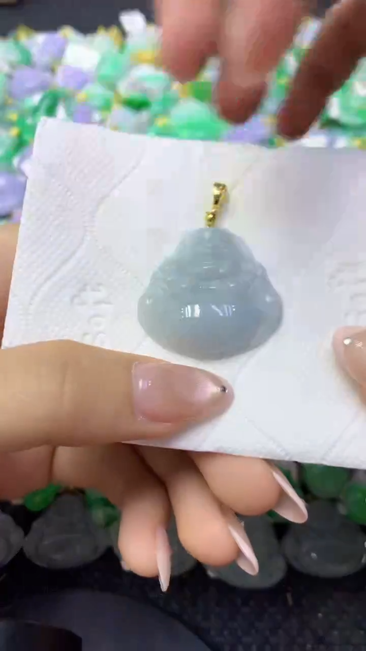 颈饰未镶嵌翡翠天然缅甸翡翠A货