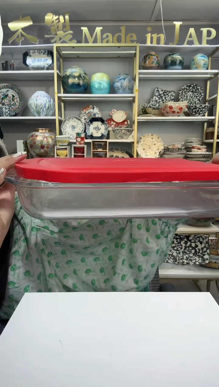 瓷进口带盖长方形36.5cm烤盘一只装