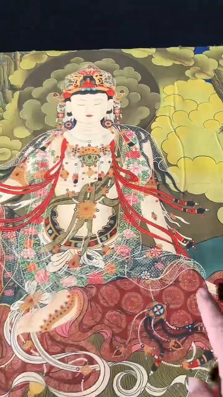 卷轴画藏式珍藏彩绘艺术馆108