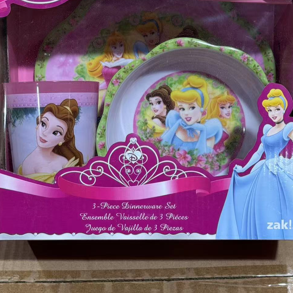 米尔斯浪漫公主礼盒组3件套（盘+碗+杯）