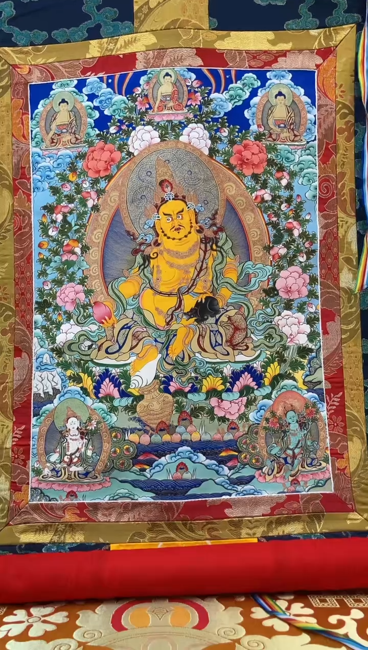 卷轴画1.3蓝色龙布  财财 A