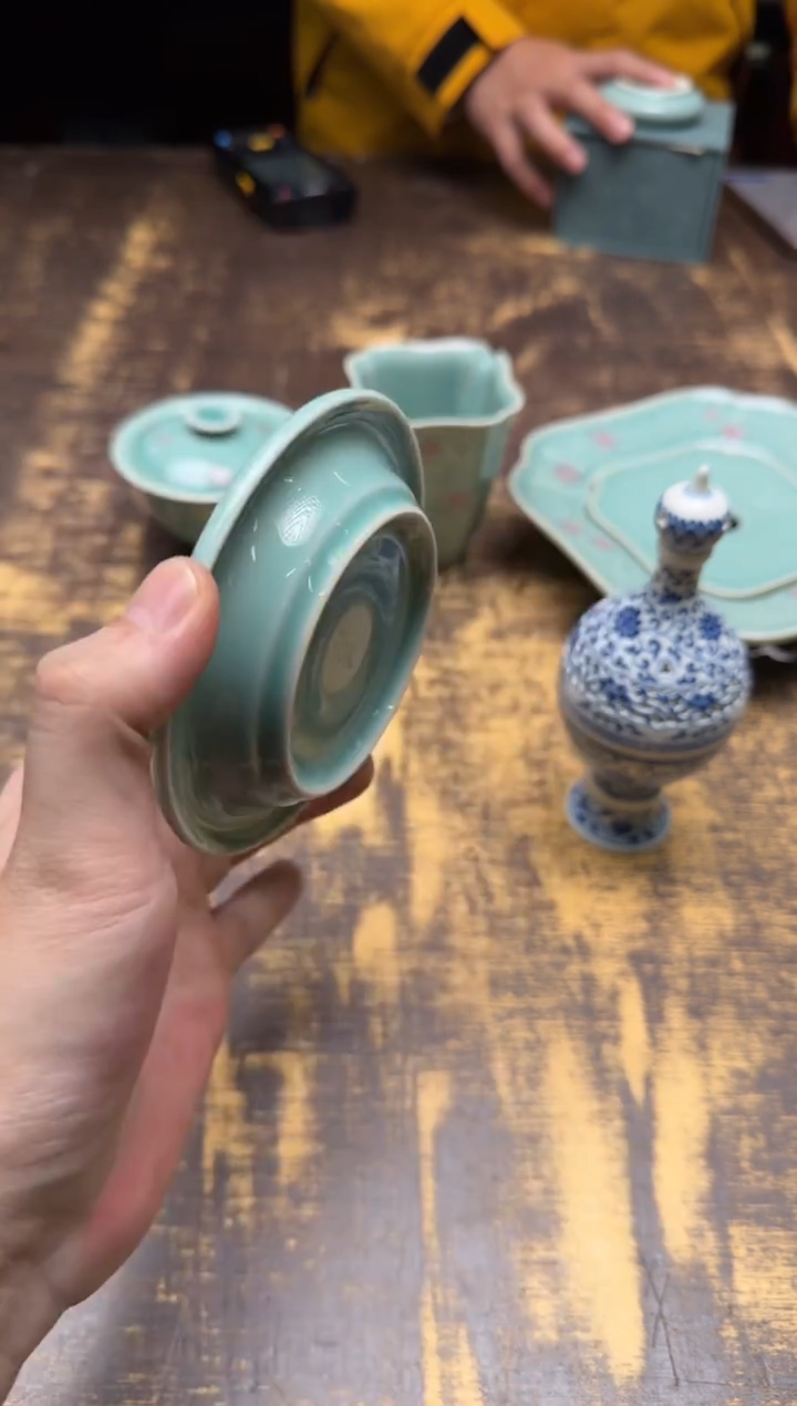 夕*陈果粉青冰梅杯垫