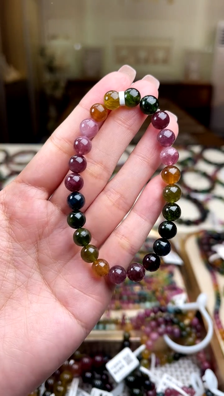 /未镶嵌碧玺7mm+碧玺单圈多样性发货