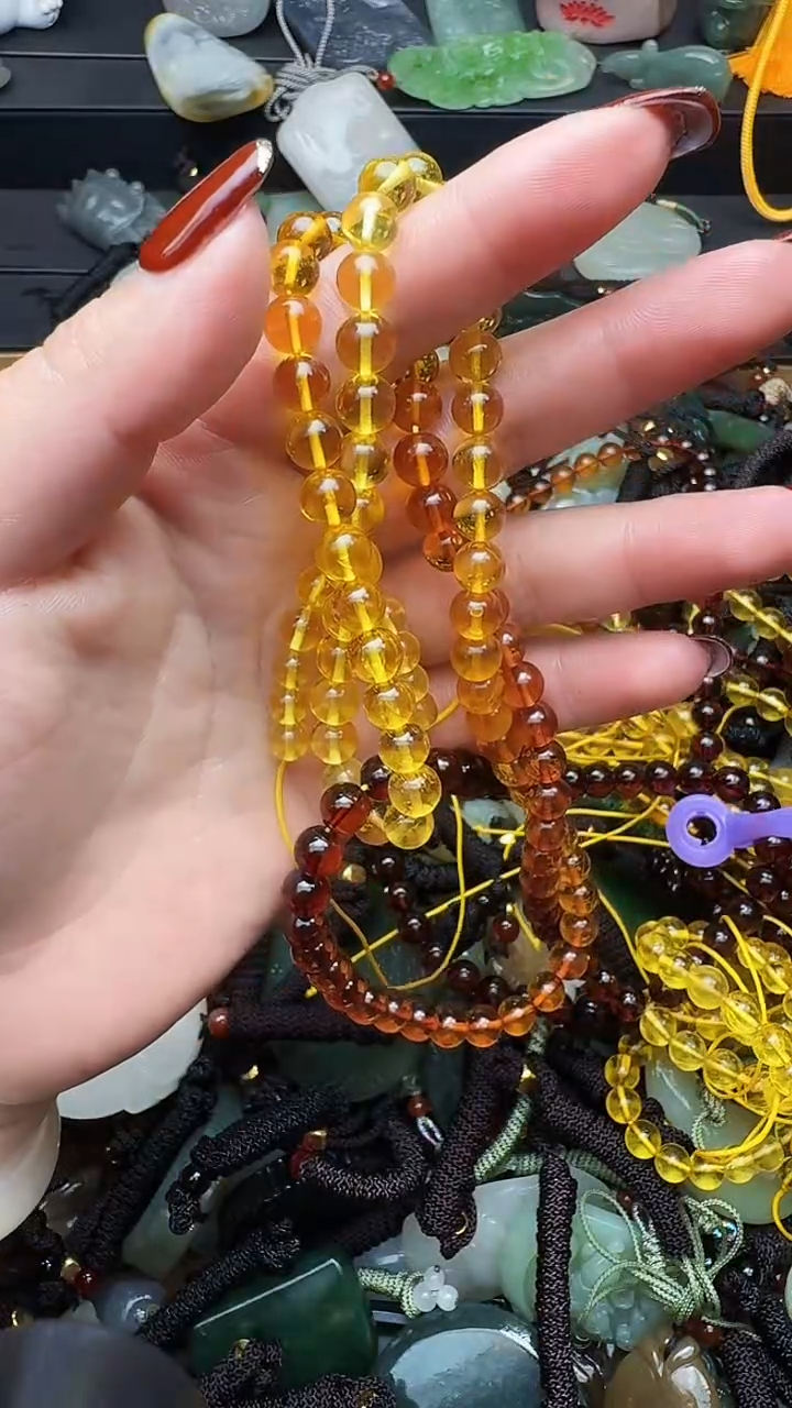 【闪购商品】琥珀颈饰未镶嵌78项链