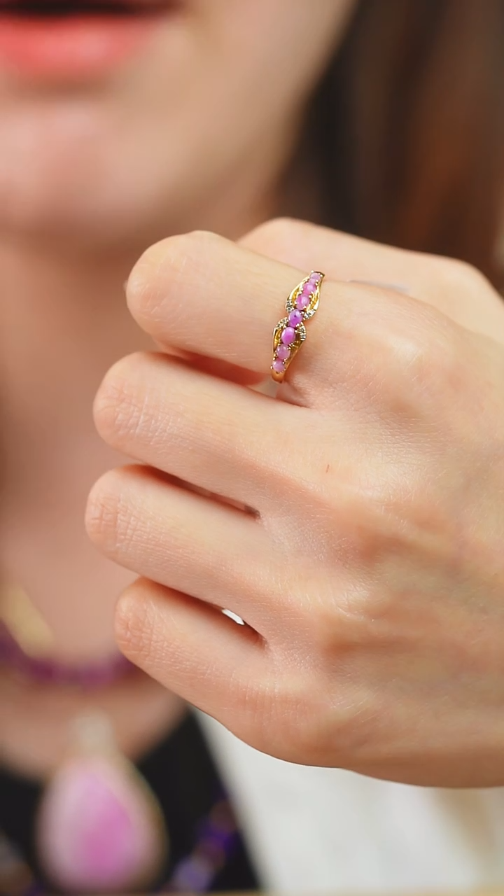 18K金镶嵌苏纪石（舒俱来）戒指78