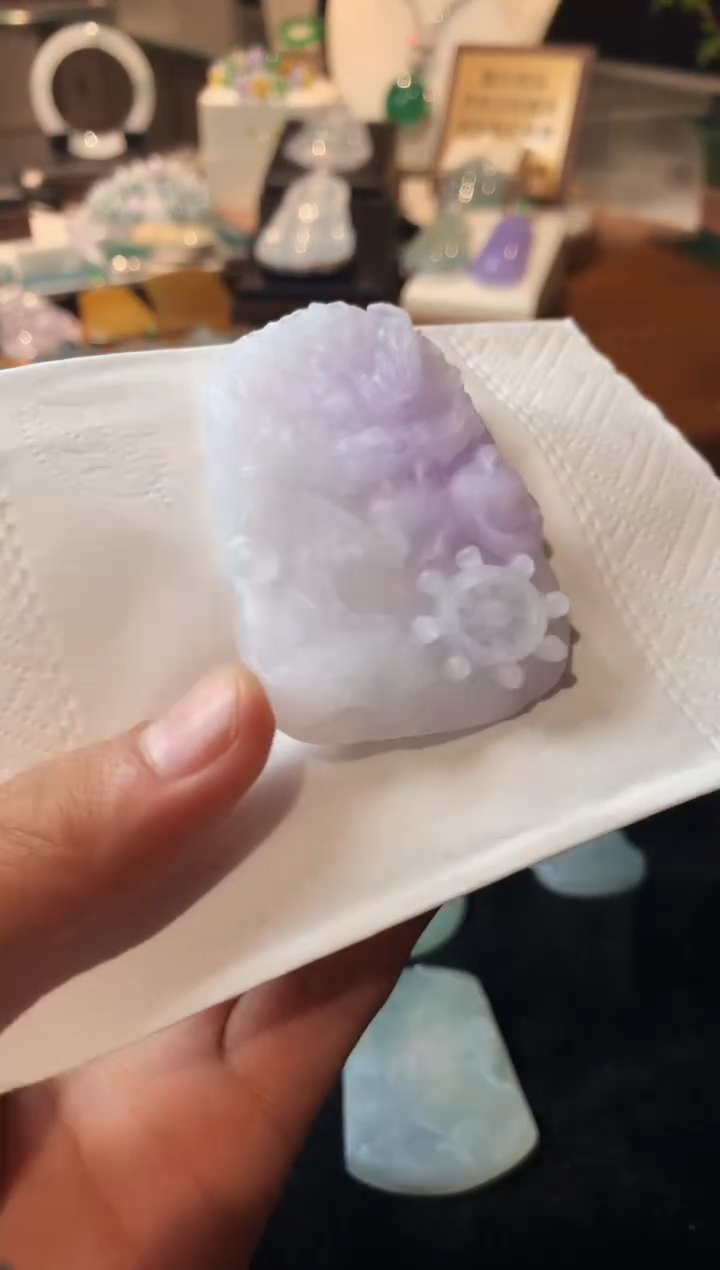 定制翡翠未镶嵌甜***球6960毛货不退不换