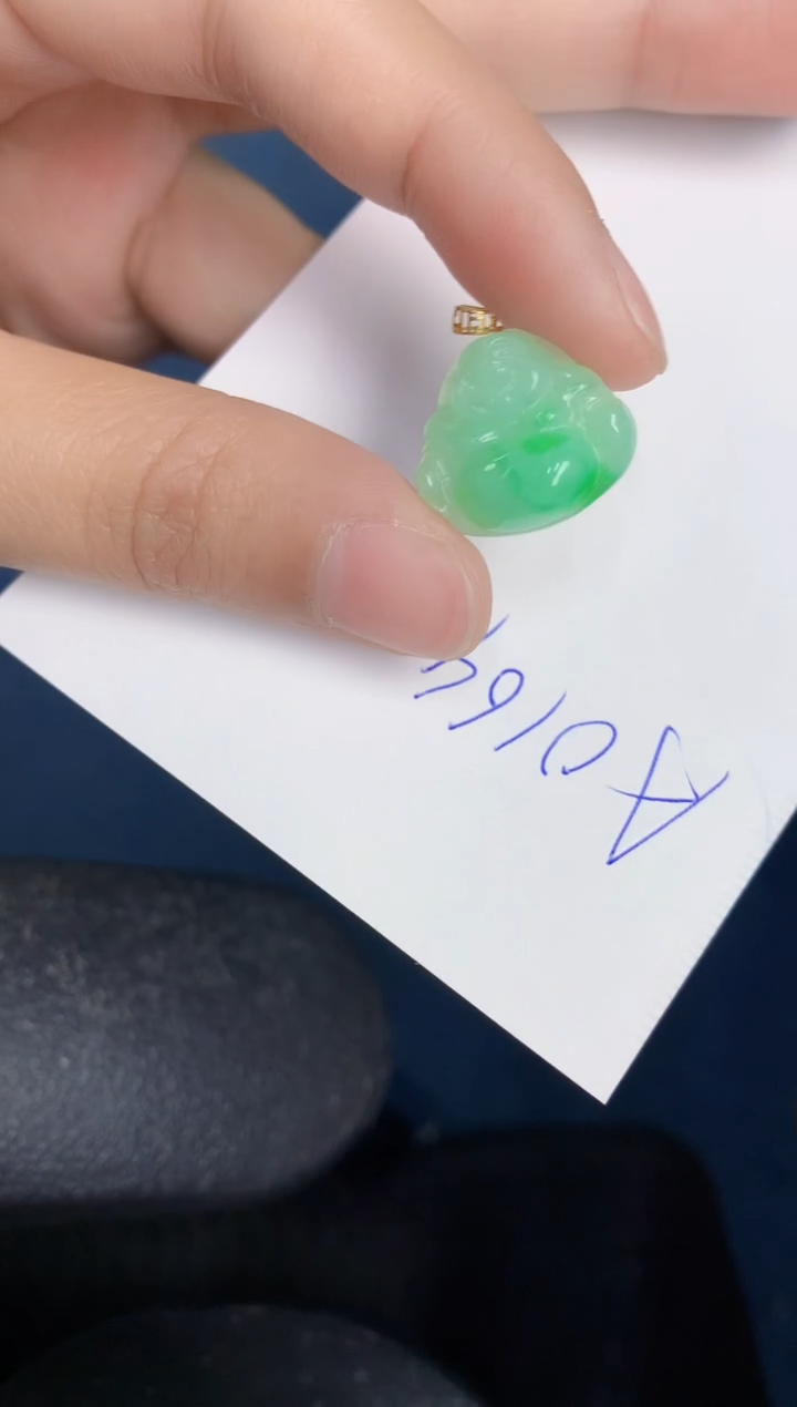 【闪购商品】翡翠颈饰18K金镶嵌00000000000