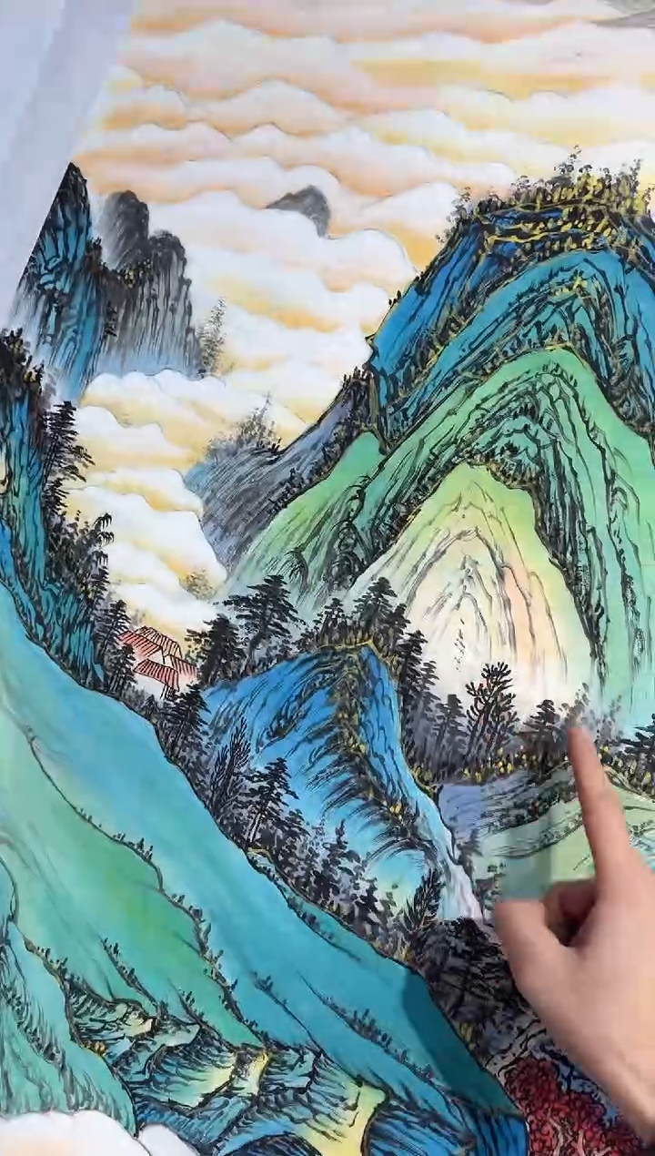 【闪购商品】国画孙桂国老师字画带亲笔合影证书30-199