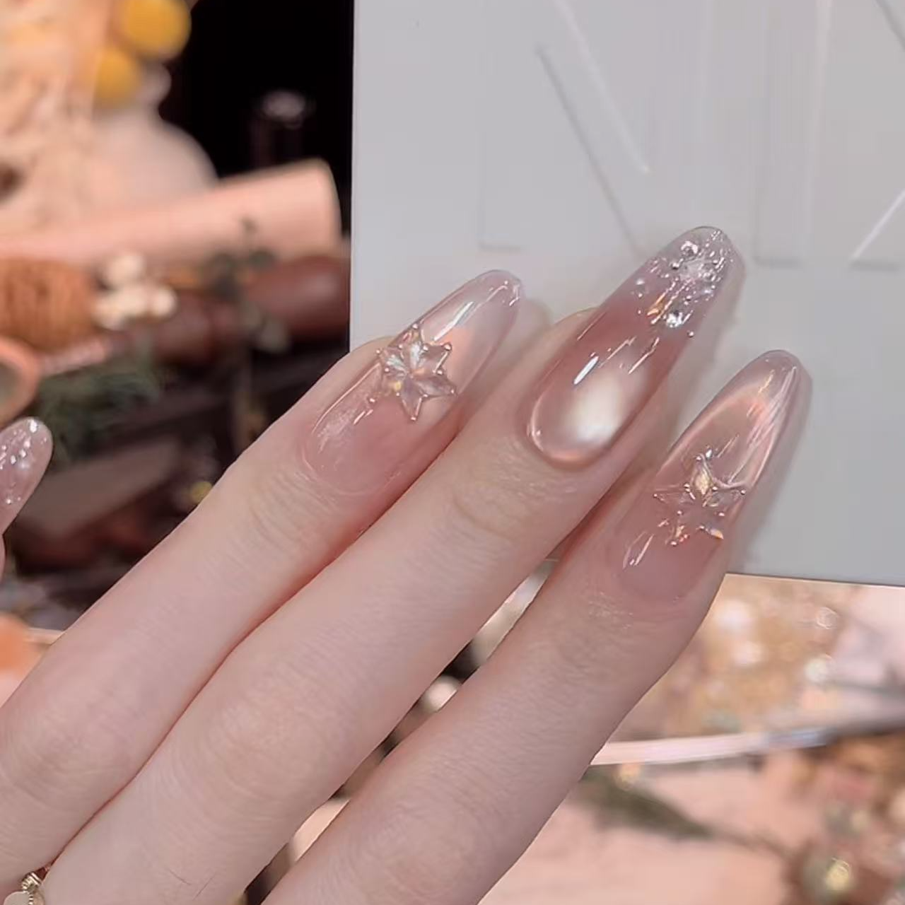 胖大星- painted clear bow 纯手工穿戴甲 10片装