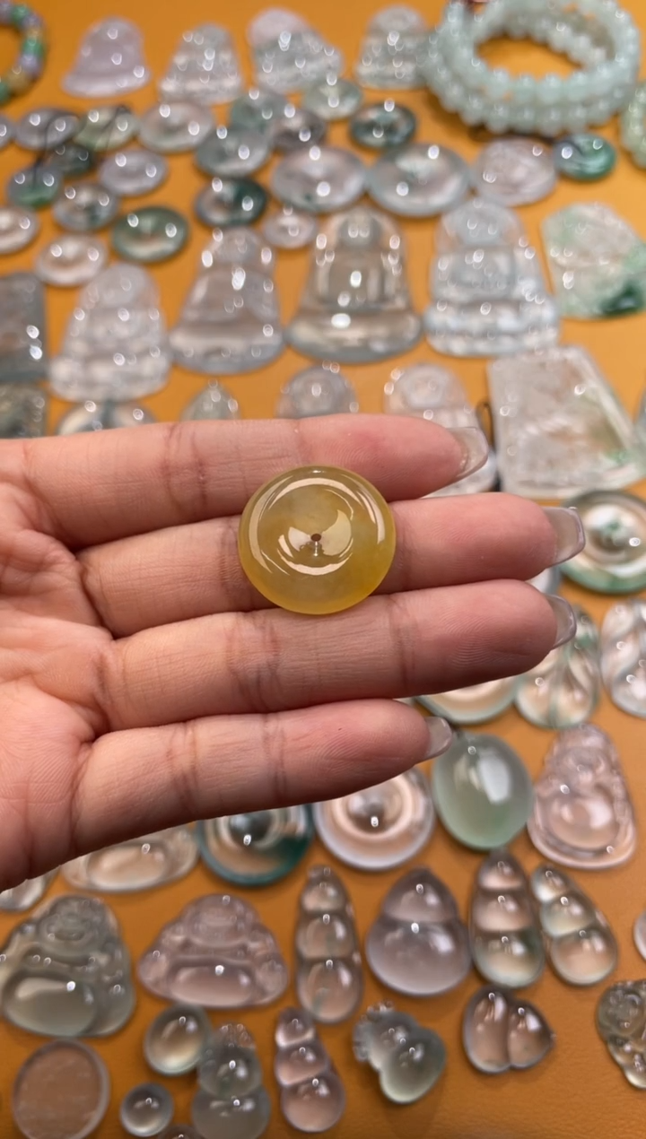 【闪购商品】翡翠吊坠(不含链)未镶嵌平安扣吊坠22  5