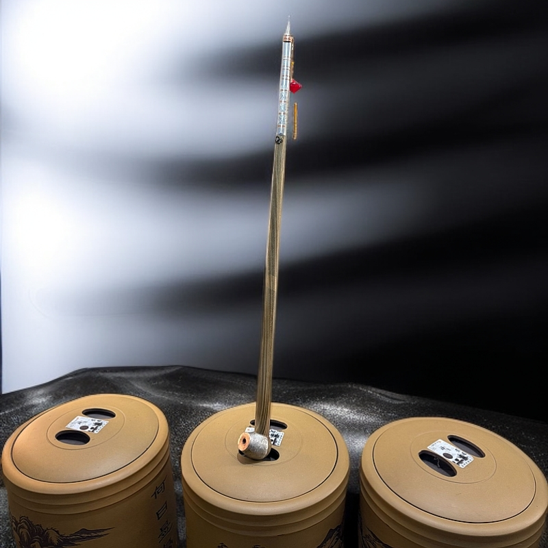 穆老爹绿檀纯手工加长款杆杆