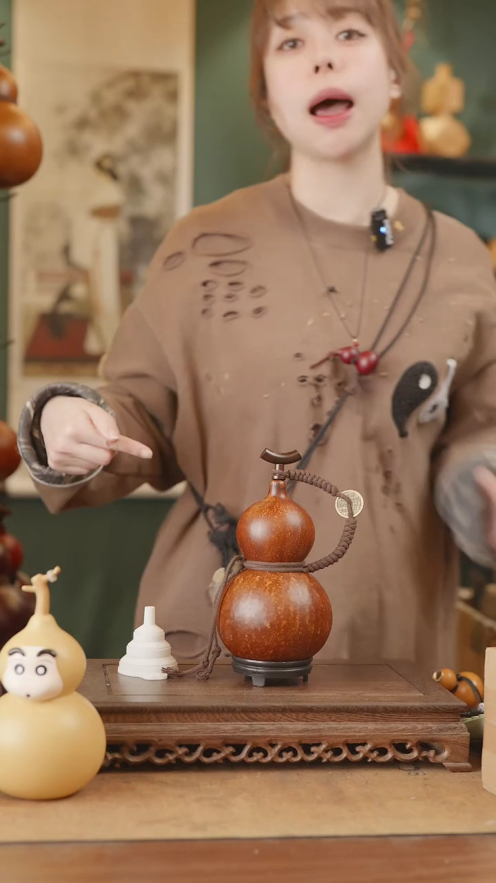 【闪购商品】193号精品天然大漆工艺防渗内胆酒葫芦~
