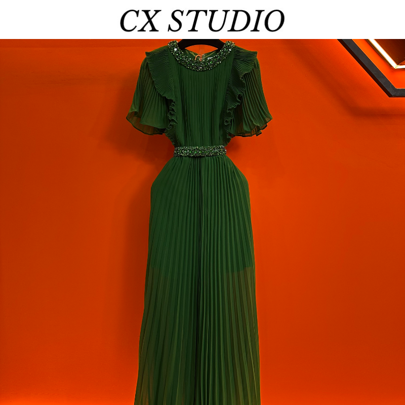 编码17 经典收腰轻奢时尚春夏季连衣裙（定制女装）TG545