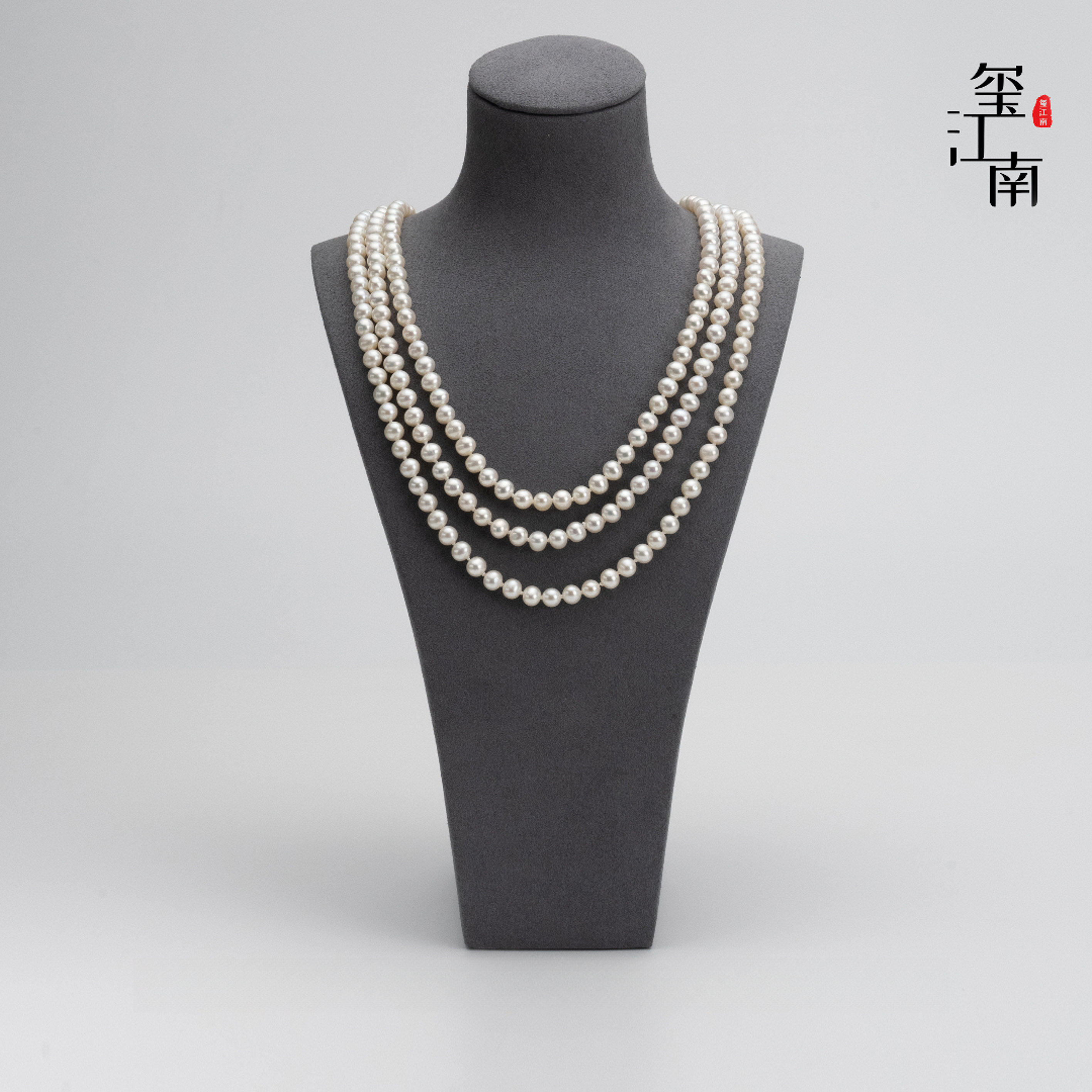 小香风毛衣链｜淡水无核珍珠气质百搭项链5～6mm (160cm长) FM007