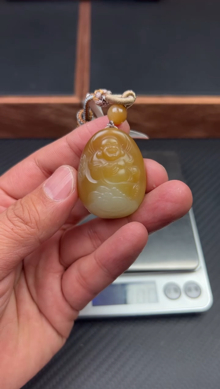 【闪购商品】和田玉未镶嵌吊坠(赠链)若羌微色差