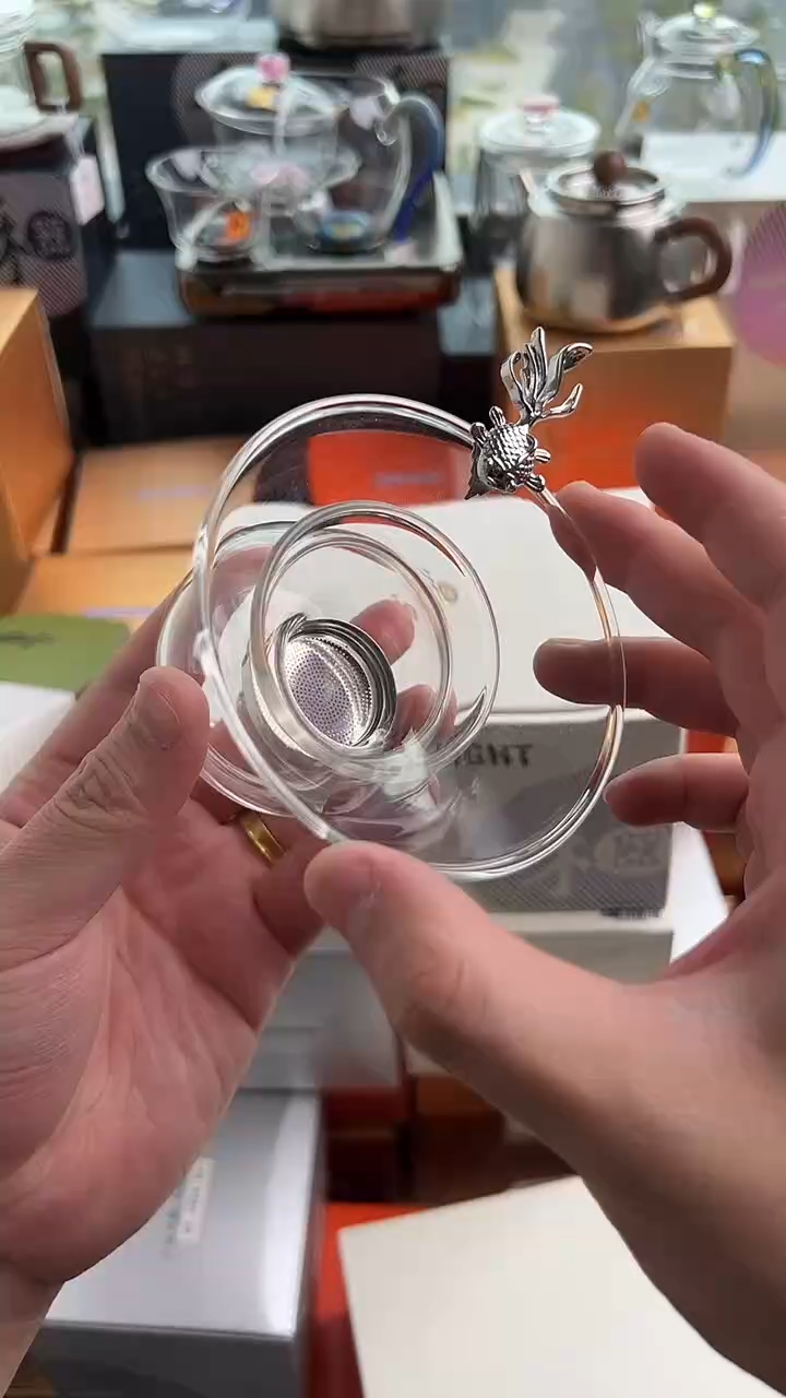 @@禾器晶彩银鱼茶漏