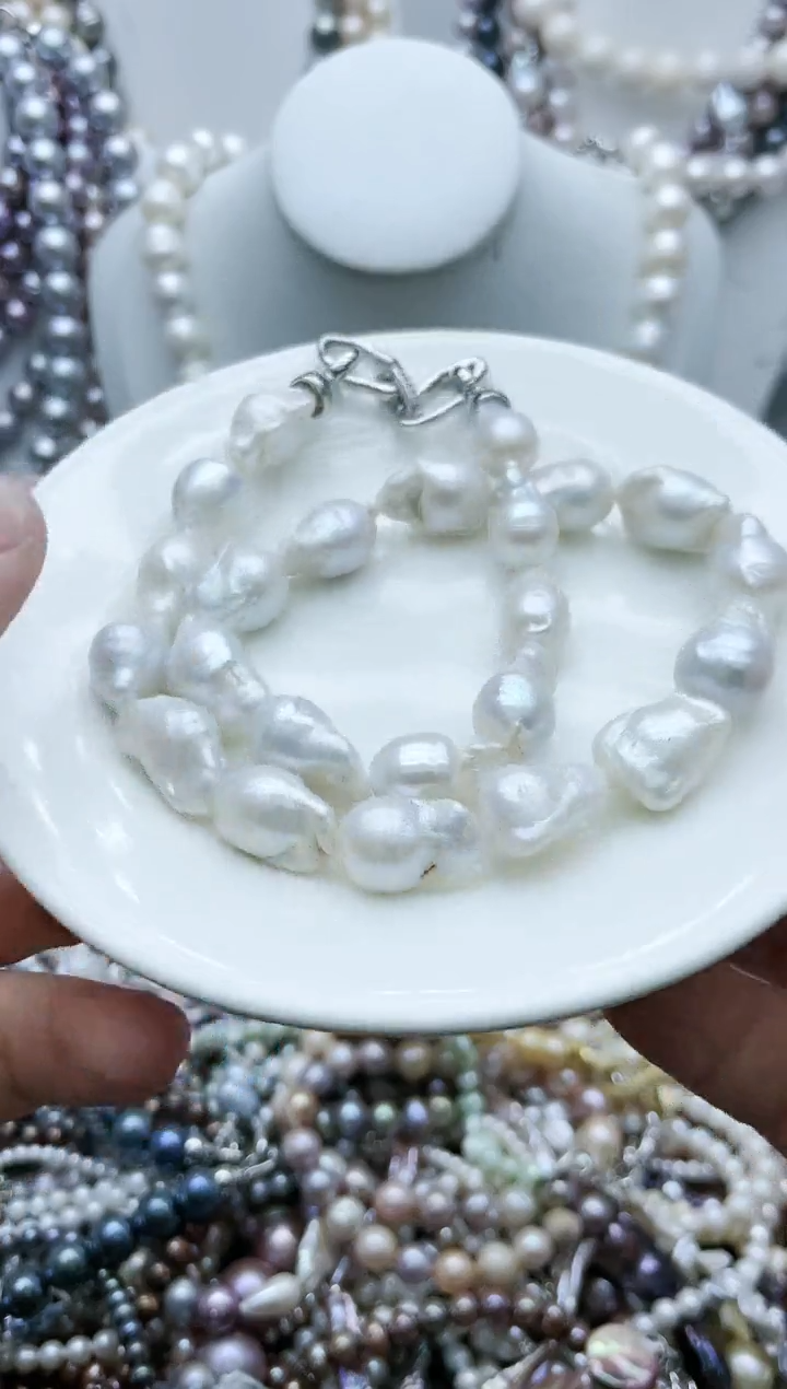 【闪购商品】淡水珍珠颈饰钛钢3