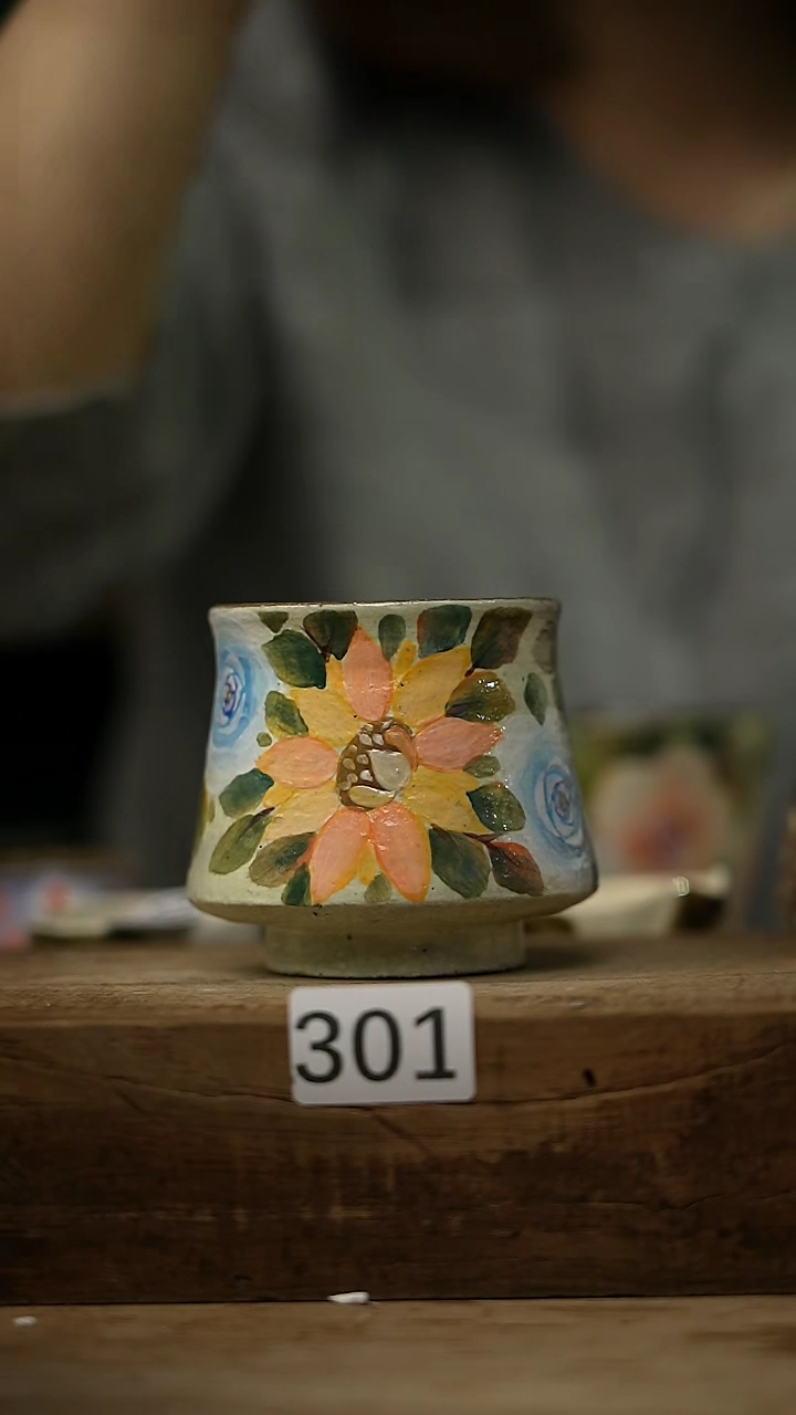 【闪购商品】瓷片油画风·彩绘·设计师石一款 主人杯