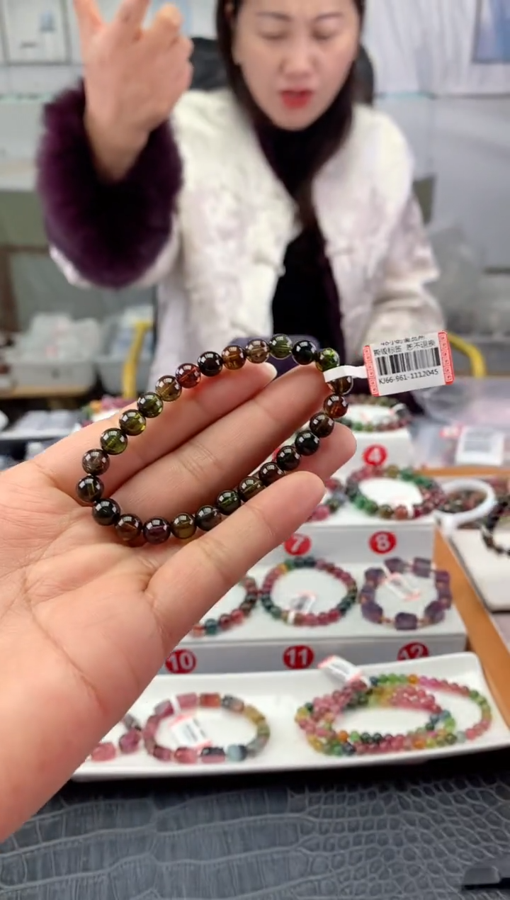 未镶嵌手串碧玺多样性发一条