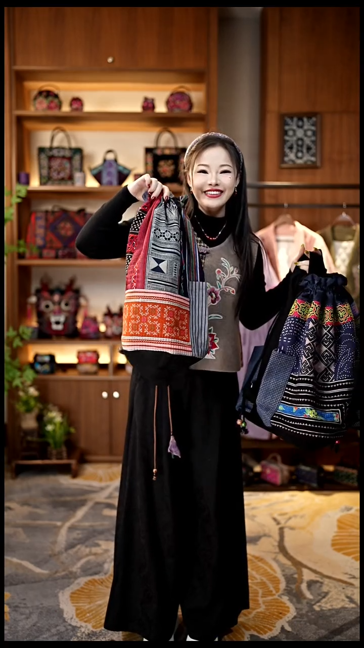 刺绣t****i私人定制苗族手工包Z9191