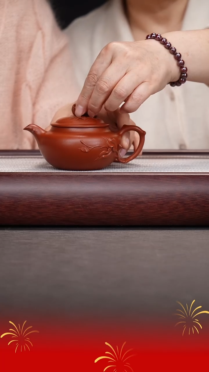 【闪购商品】紫砂茶壶薛建珍/龙山朱砂/水榭/240cc