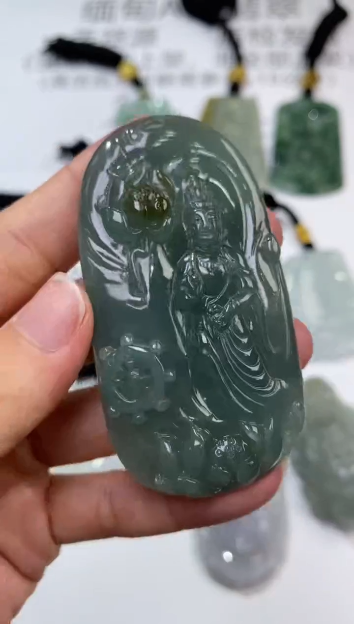 未镶嵌挂件翡翠309137      多人