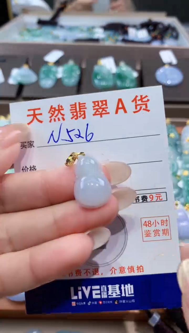 颈饰未镶嵌翡翠天然缅甸翡翠A货挂件 